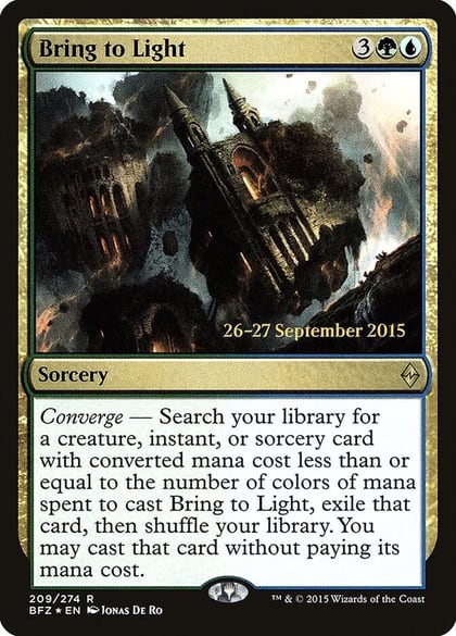 Bring to Light, Prerelease Cards 209