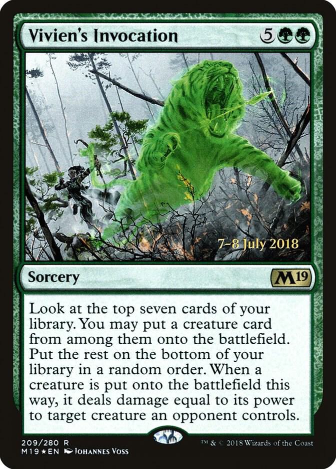 Vivien's Invocation, Prerelease Cards 209