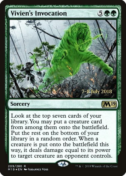Vivien's Invocation, Prerelease Cards 209