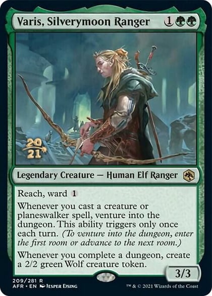 Varis, Silverymoon Ranger, Prerelease Cards 209