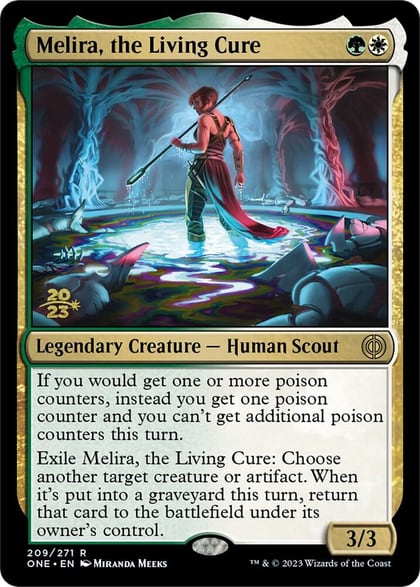 Melira, the Living Cure, Prerelease Cards 209