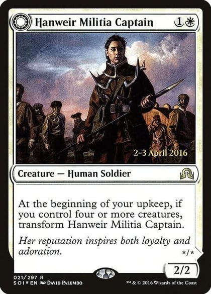 Hanweir Militia Captain, Prerelease Cards 21