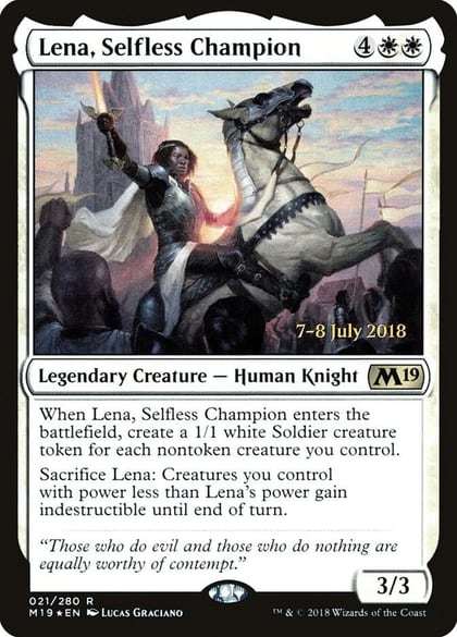 Lena, Selfless Champion, Prerelease Cards 21