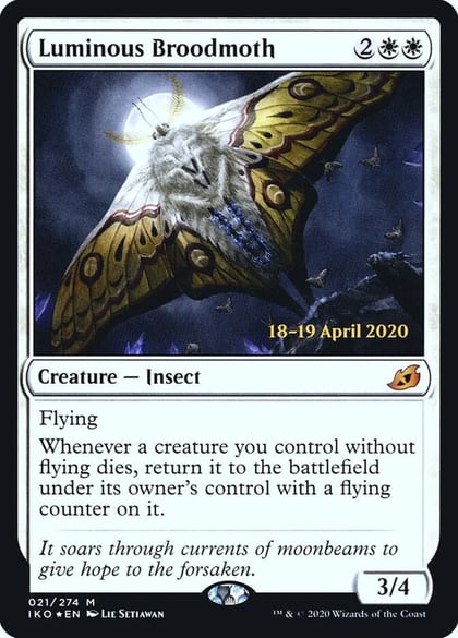 Luminous Broodmoth, Prerelease Cards 21