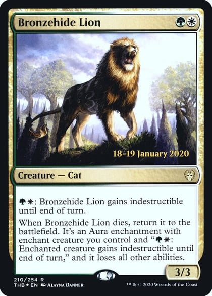 Bronzehide Lion, Prerelease Cards 210