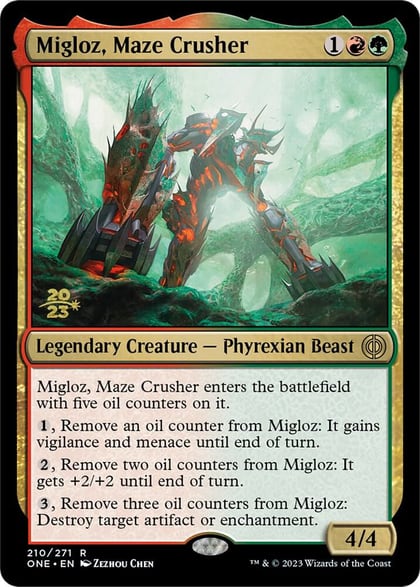 Migloz, Maze Crusher, Prerelease Cards 210