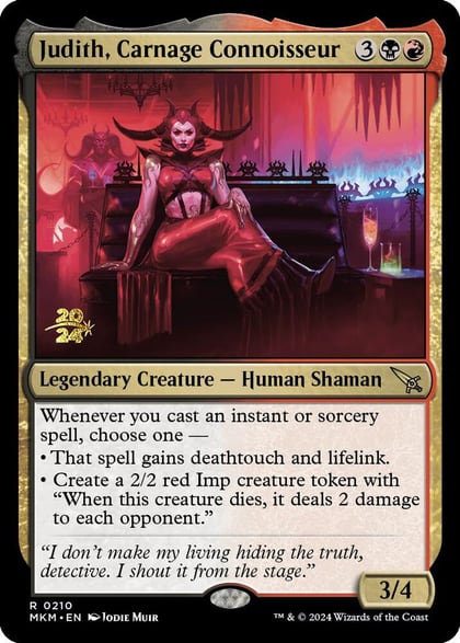 Judith, Carnage Connoisseur, Prerelease Cards 210