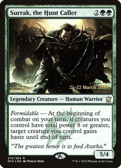 Surrak, the Hunt Caller, Prerelease Cards 210
