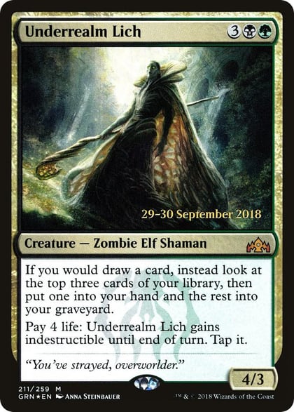 Underrealm Lich, Prerelease Cards 211