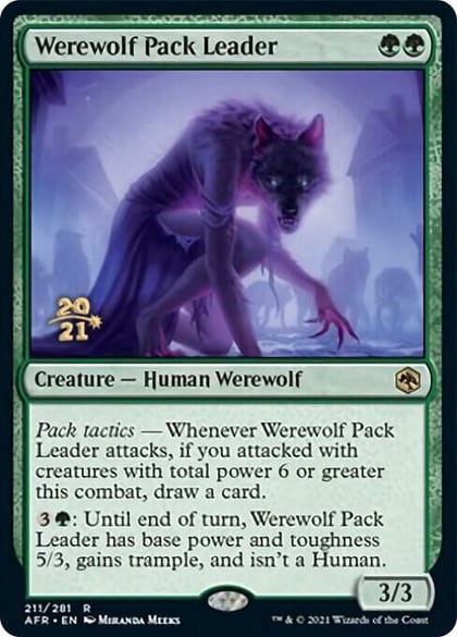 Werewolf Pack Leader, Prerelease Cards 211