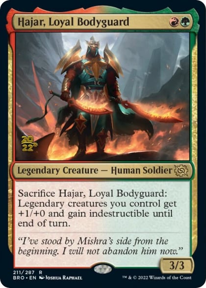 Hajar, Loyal Bodyguard, Prerelease Cards 211