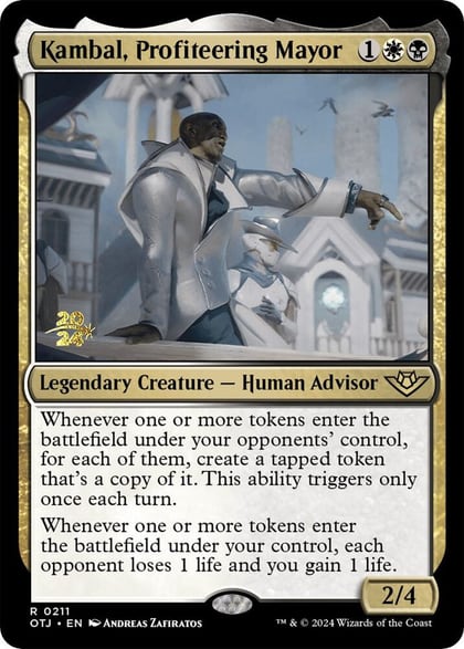Kambal, Profiteering Mayor, Prerelease Cards 211