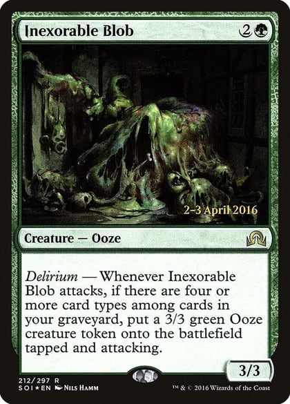 Inexorable Blob, Prerelease Cards 212