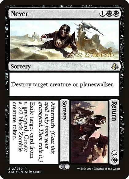 Never // Return, Prerelease Cards 212