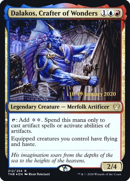 Dalakos, Crafter of Wonders, Prerelease Cards 212
