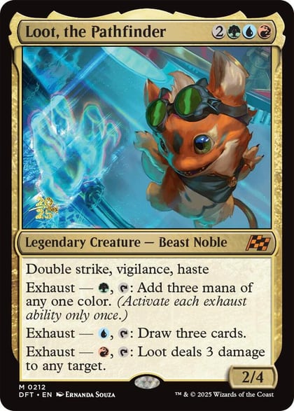 Loot, the Pathfinder, Prerelease Cards 212