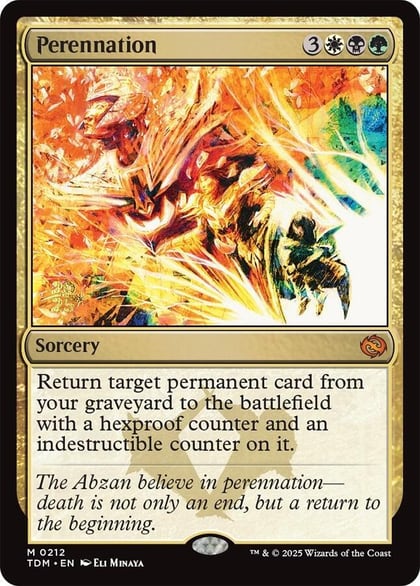 Perennation, Prerelease Cards 212