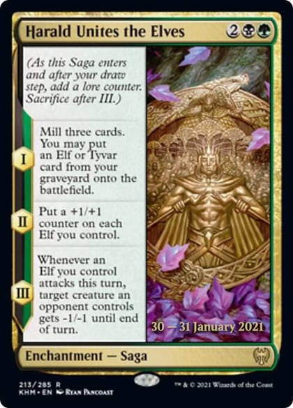 Harald Unites the Elves, Prerelease Cards 213
