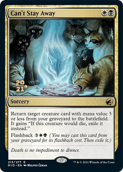Can't Stay Away, Prerelease Cards 213