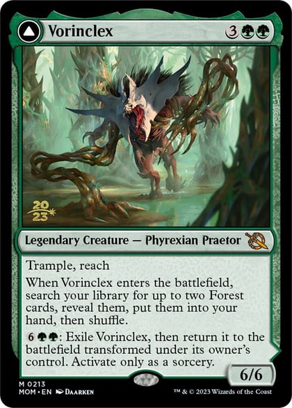 Vorinclex, Prerelease Cards 213