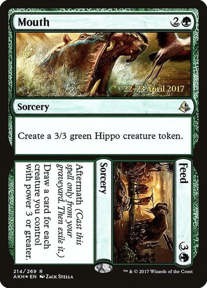 Mouth // Feed, Prerelease Cards 214