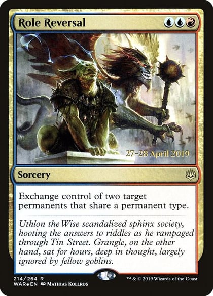 Role Reversal, Prerelease Cards 214