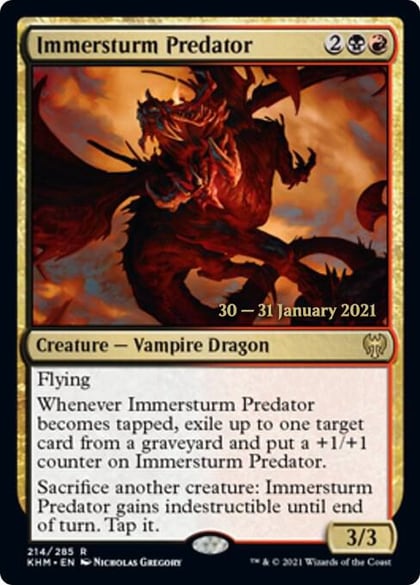 Immersturm Predator, Prerelease Cards 214