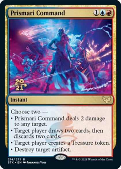 Prismari Command, Prerelease Cards 214