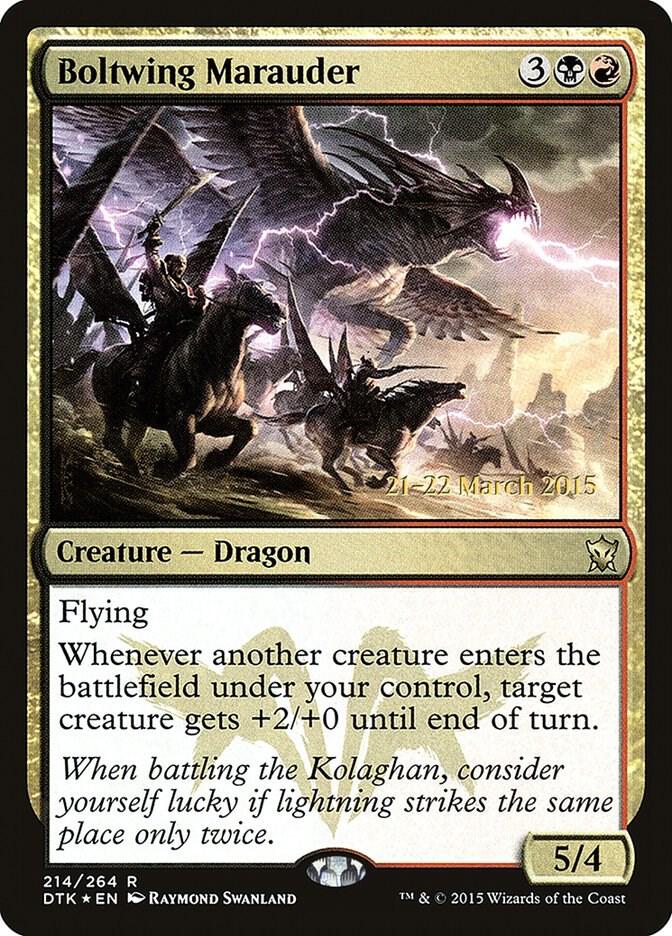 Boltwing Marauder, Prerelease Cards 214
