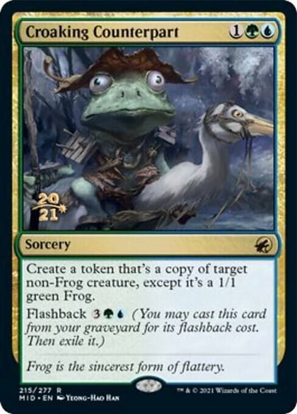 Croaking Counterpart, Prerelease Cards 215