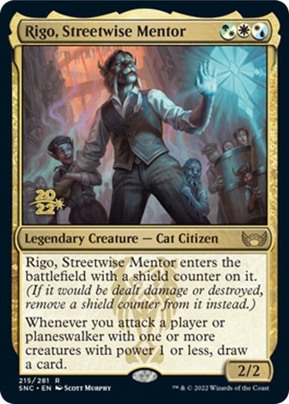 Rigo, Streetwise Mentor, Prerelease Cards 215