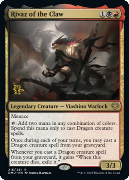 Rivaz of the Claw, Prerelease Cards 215