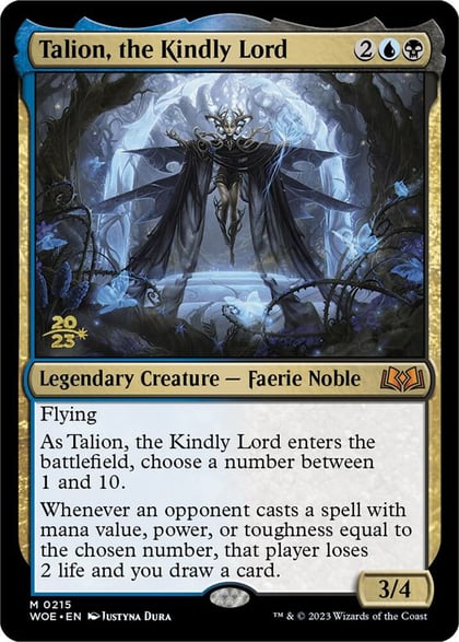 Talion, the Kindly Lord, Prerelease Cards 215