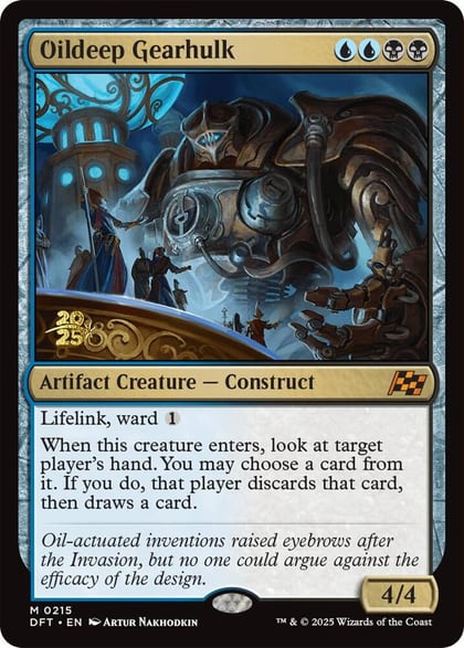 Oildeep Gearhulk, Prerelease Cards 215