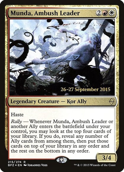 Munda, Ambush Leader, Prerelease Cards 215
