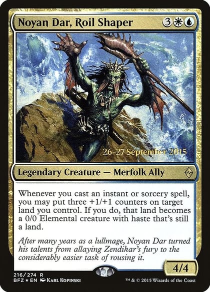 Noyan Dar, Roil Shaper, Prerelease Cards 216