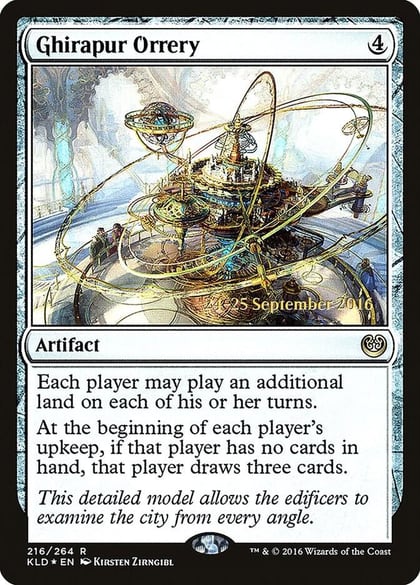 Ghirapur Orrery, Prerelease Cards 216