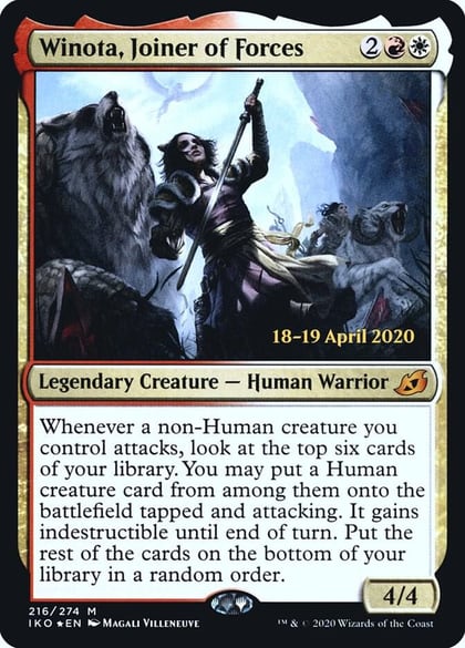 Winota, Joiner of Forces, Prerelease Cards 216