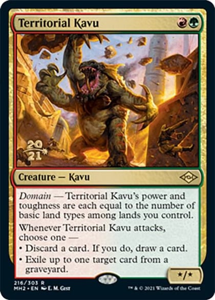 Territorial Kavu, Prerelease Cards 216