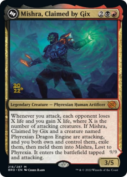 Mishra, Claimed by Gix, Prerelease Cards 216