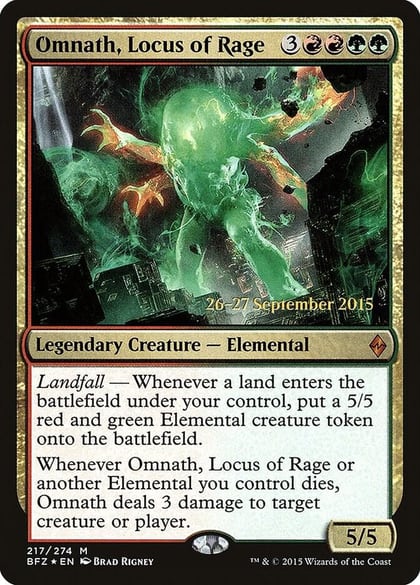 Omnath, Locus of Rage, Prerelease Cards 217