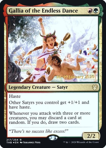 Gallia of the Endless Dance, Prerelease Cards 217