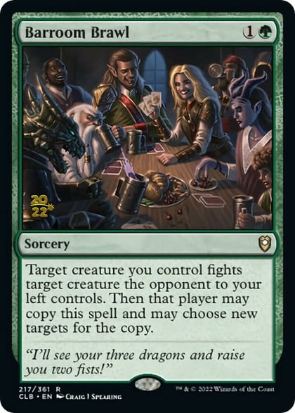 Barroom Brawl, Prerelease Cards 217