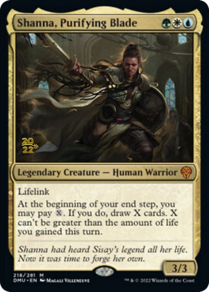 Shanna, Purifying Blade, Prerelease Cards 218