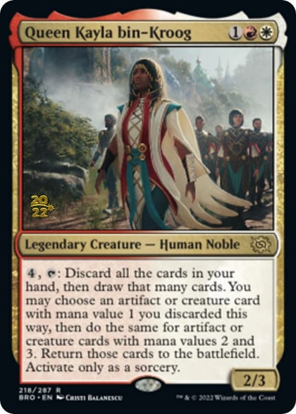 Queen Kayla bin-Kroog, Prerelease Cards 218