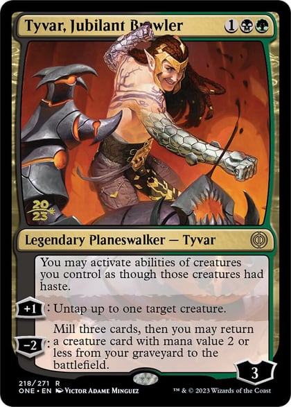 Tyvar, Jubilant Brawler, Prerelease Cards 218
