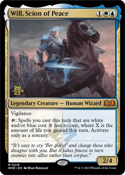 Will, Scion of Peace, Prerelease Cards 218