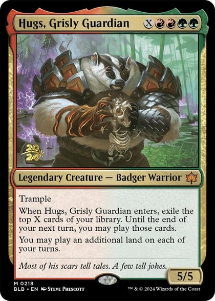 Hugs, Grisly Guardian, Prerelease Cards 218