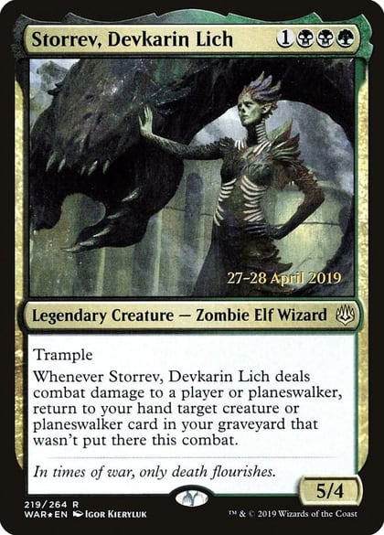 Storrev, Devkarin Lich, Prerelease Cards 219