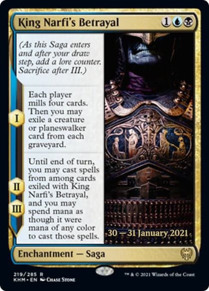 King Narfi's Betrayal, Prerelease Cards 219